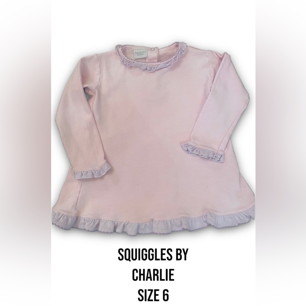 Squiggles Long Sleeve Girls Top